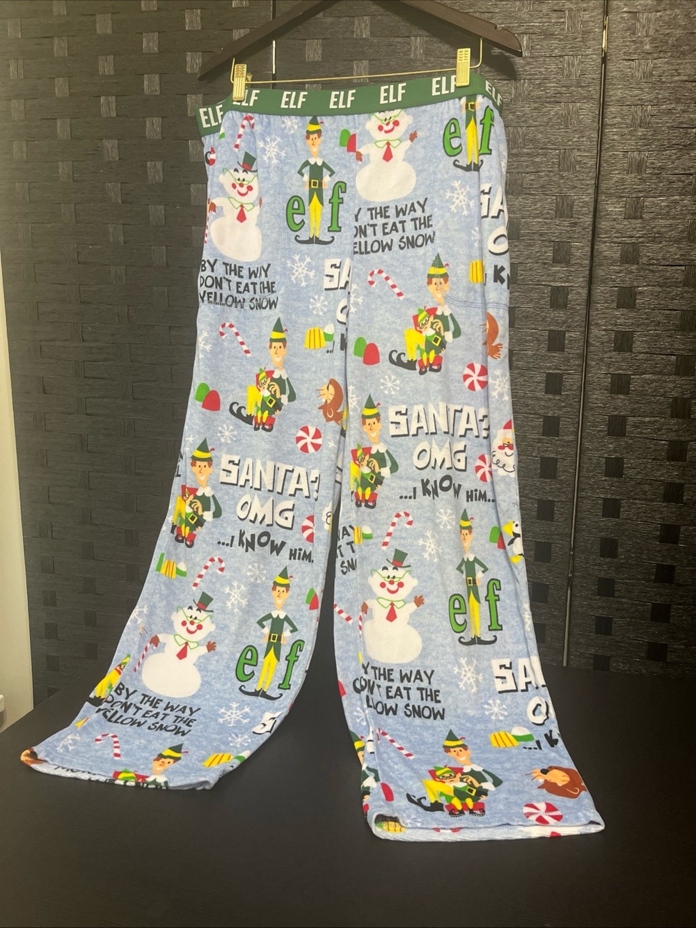 Warner Bros. Buddy the Elf Women's Holiday Velour Sleep Pant XL